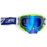 Gafas MX APE RACING: Lentes antivaho WideVision con estabilizadores y protector nasal extraíble