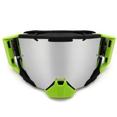 Gafas MX APE RACING: Lentes antivaho WideVision con estabilizadores y protector nasal extraíble