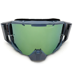 Gafas MX APE RACING: Lentes antivaho WideVision con estabilizadores y protector nasal extraíble