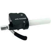 Acelerador universal de doble pistón APE RACING para vehículos todoterreno y motos de cross, de aluminio macizo (negro)