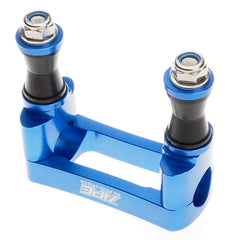 Abrazadera antivibración para manillar Fat Bar de 1-1/8 pulgadas, soporte de vástago de dirección ATV de aluminio CNC, espaciado de pernos de 100 mm para vástagos ATV de repuesto (azul)