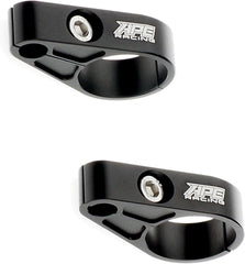 Abrazaderas de línea de freno de palanquilla para vehículos todo terreno, de aluminio CNC, compatibles con tubos de brazo A redondos de 1 pulgada y 3/4 de pulgada, incluye espaciadores de goma, par negro