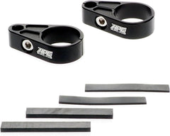 Abrazaderas de línea de freno de palanquilla para vehículos todo terreno, de aluminio CNC, compatibles con tubos de brazo A redondos de 1 pulgada y 3/4 de pulgada, incluye espaciadores de goma, par negro