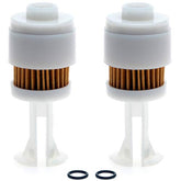 Filtro de combustible de repuesto APE RACING (paquete de 2) para Yamaha 65L-24563-00-00 Suzuki 15412-93J00 Mercury 35-888289T2 Johnson Evinrude OMC 5035695 WSM 600-290 Sierra 18-7936