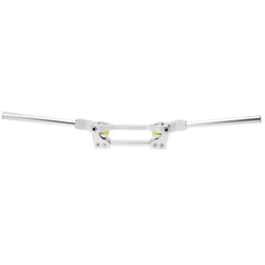 Manillar flexible APE RACING de 7/8" y 22 mm para motocicletas de aventura, motocross, todoterrenos, quads (plateado)