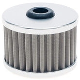 Filtro de aceite de acero inoxidable de aluminio APE RACING para motos de cross, motocicletas, quads, ATV, reemplazo KN112 CH6015 15410KF 520101053 3088036 K520101503, resistente a la corrosión, reutilizable y de alto flujo.