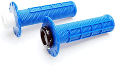 Poignées de guidon antidérapantes à verrouillage par rotation APE RACING pour moto tout-terrain et motocross (bleues)