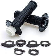 Puños de manillar APE RACING antideslizantes con bloqueo giratorio para acelerador, para motocicleta, motocross, todoterreno (negro)