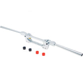 Manillar flexible APE RACING de gran tamaño de 1-1/8" plateado para enduro, motocross, MX, ATV y quad.
