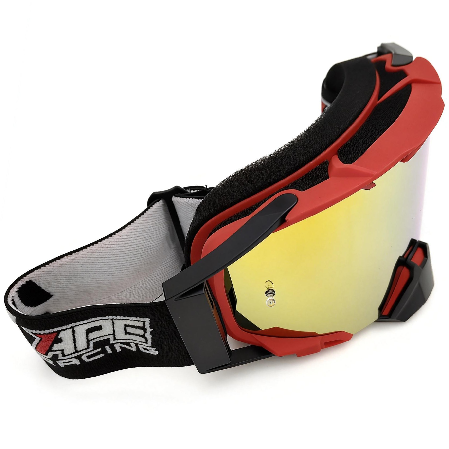 Gafas MX APE RACING: Lentes antivaho WideVision con estabilizadores y protector nasal extraíble