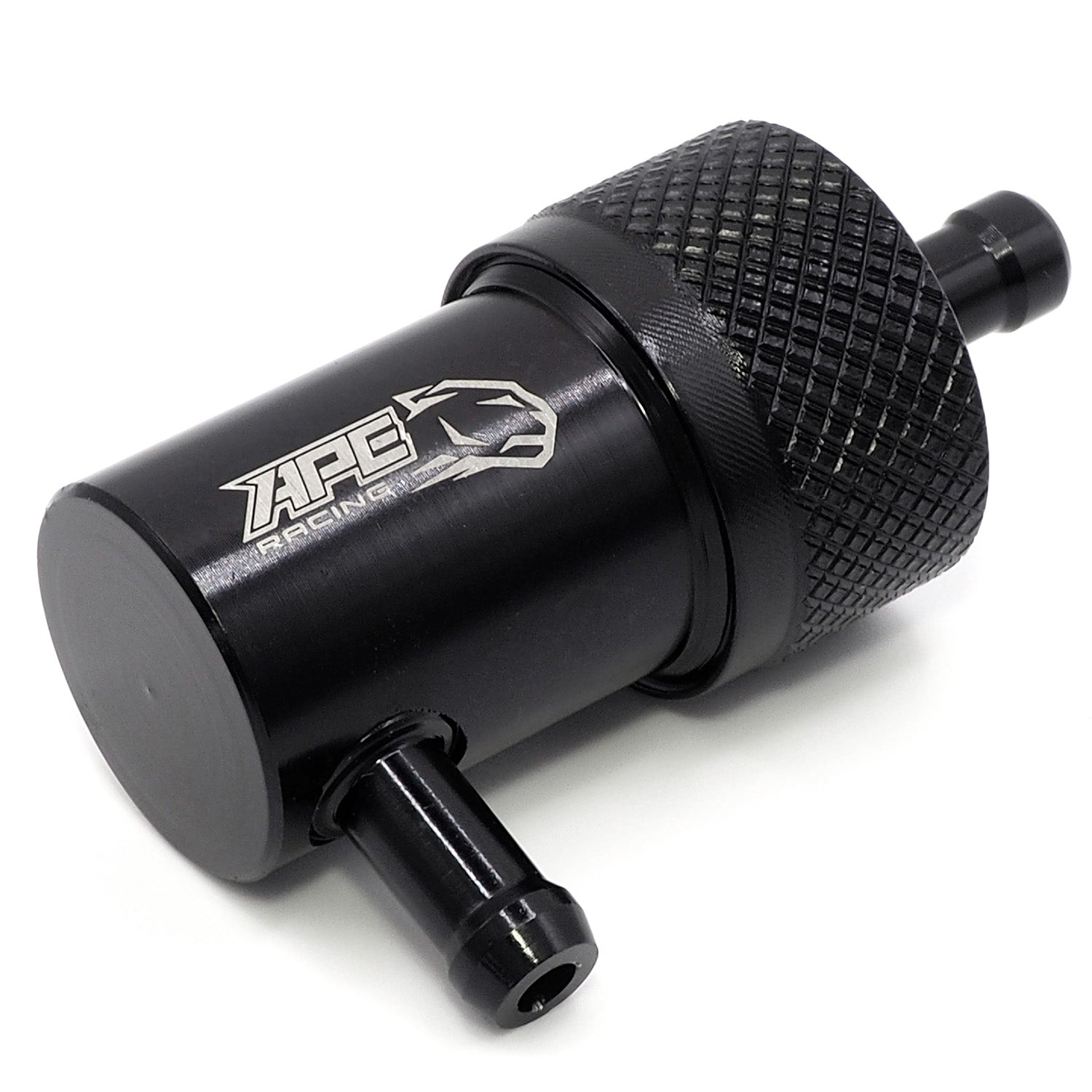 APE RACING 90 Degree Inline Fuel Filter for 1/4" Fuel Line – Billet Aluminum