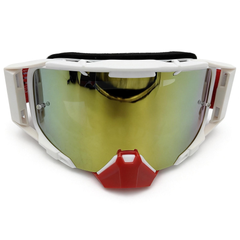 Gafas MX APE RACING: Lentes antivaho WideVision con estabilizadores y protector nasal extraíble