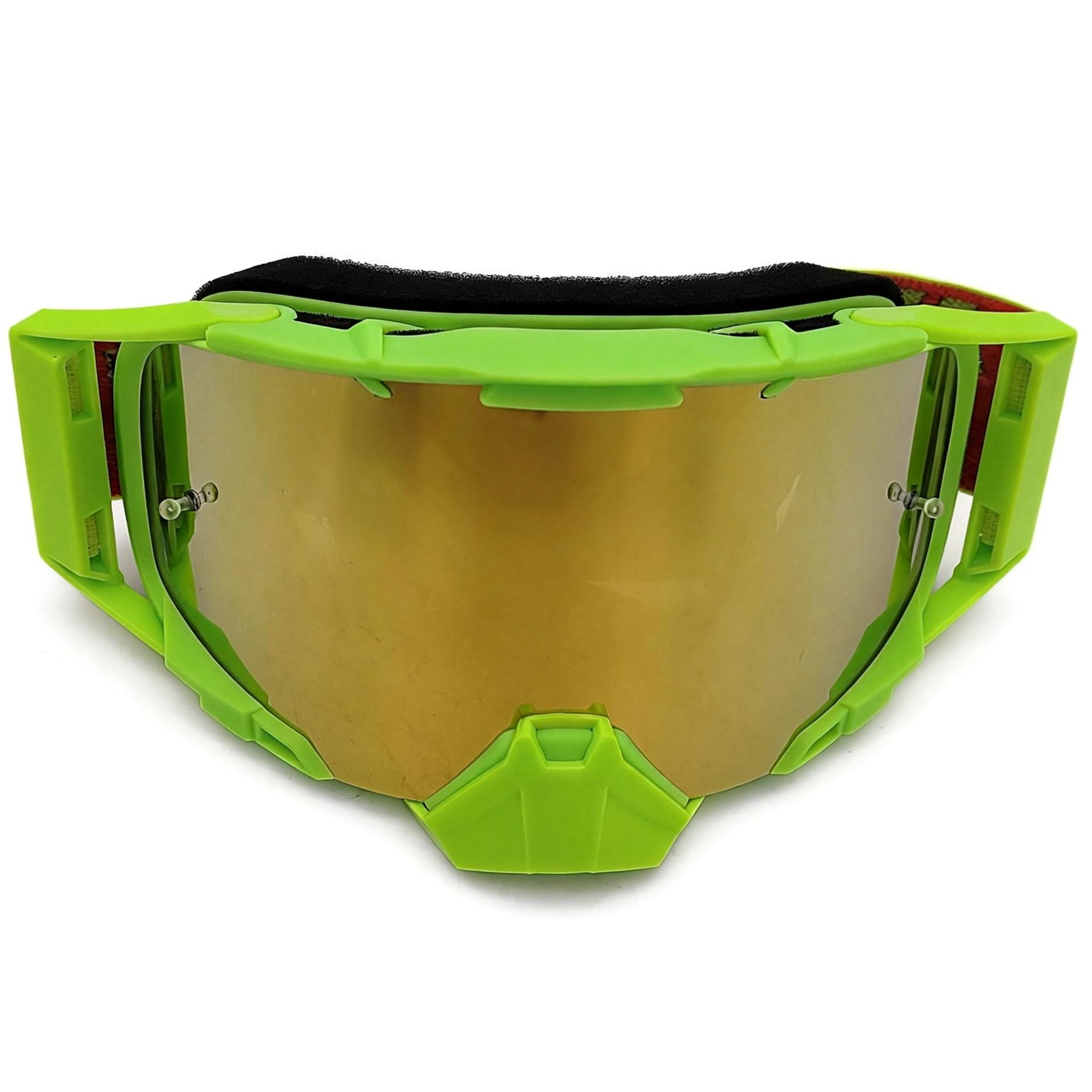 Gafas MX APE RACING: Lentes antivaho WideVision con estabilizadores y protector nasal extraíble