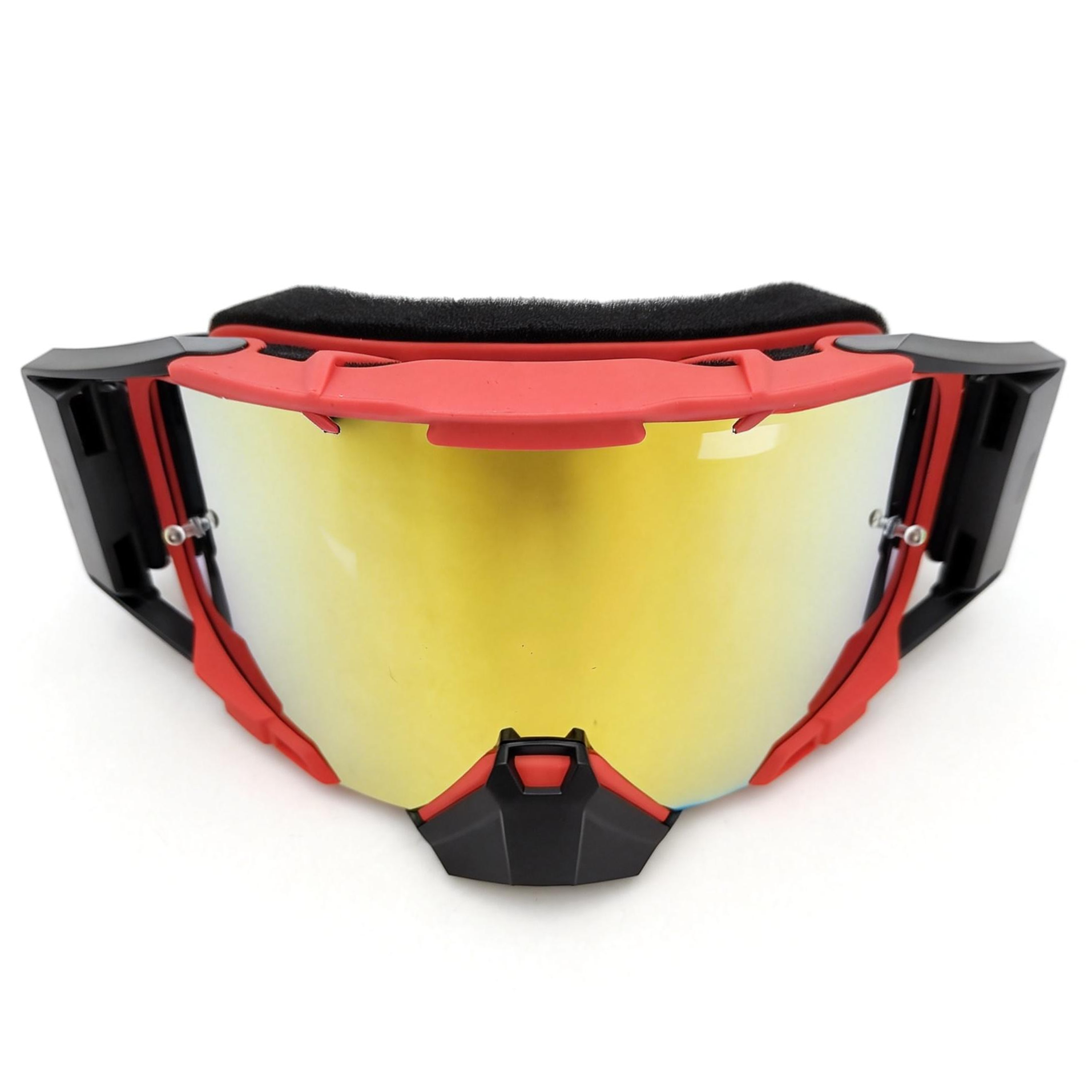 Gafas MX APE RACING: Lentes antivaho WideVision con estabilizadores y protector nasal extraíble