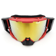 Gafas MX APE RACING: Lentes antivaho WideVision con estabilizadores y protector nasal extraíble