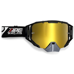Gafas MX APE RACING: Lentes antivaho WideVision con estabilizadores y protector nasal extraíble
