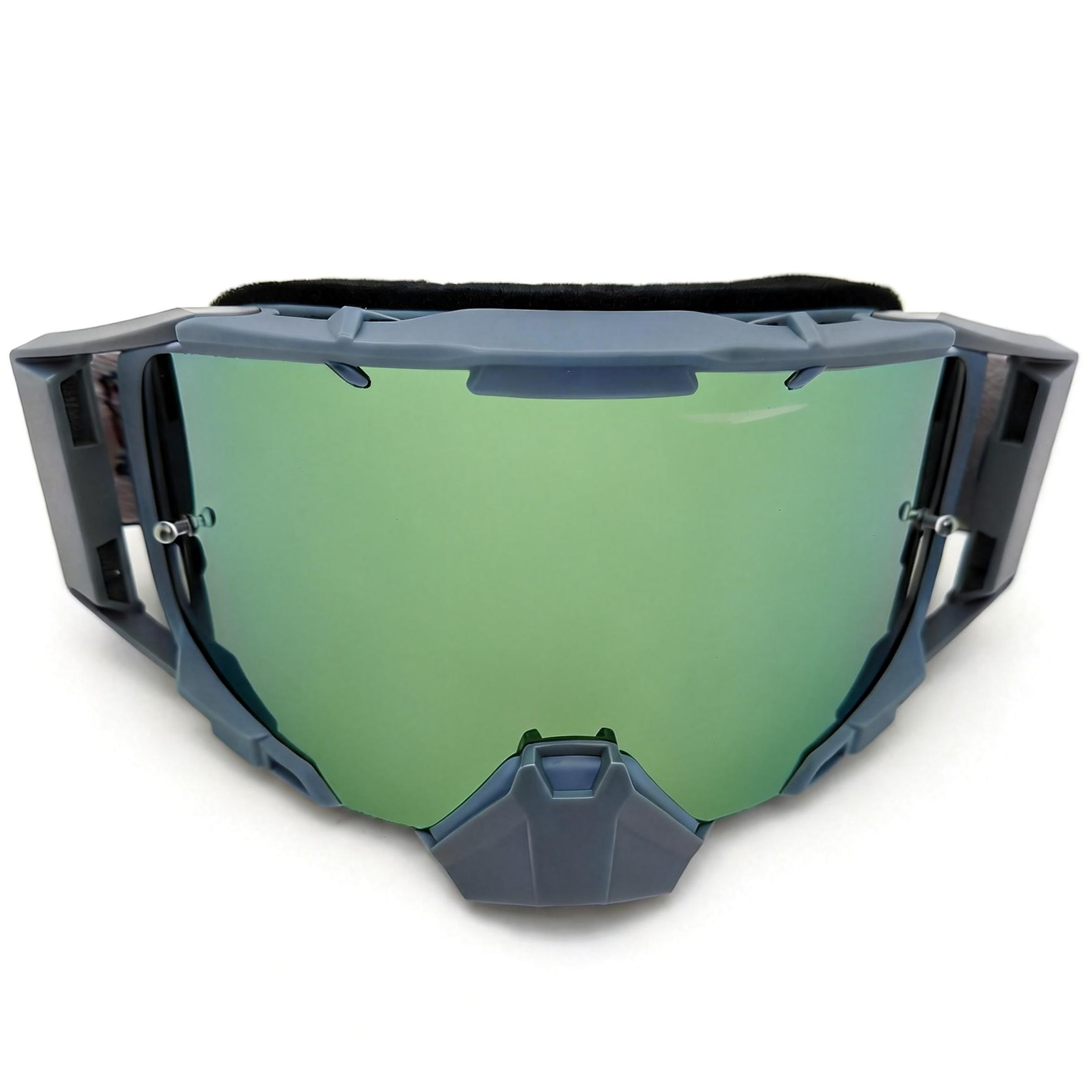 Gafas MX APE RACING: Lentes antivaho WideVision con estabilizadores y protector nasal extraíble