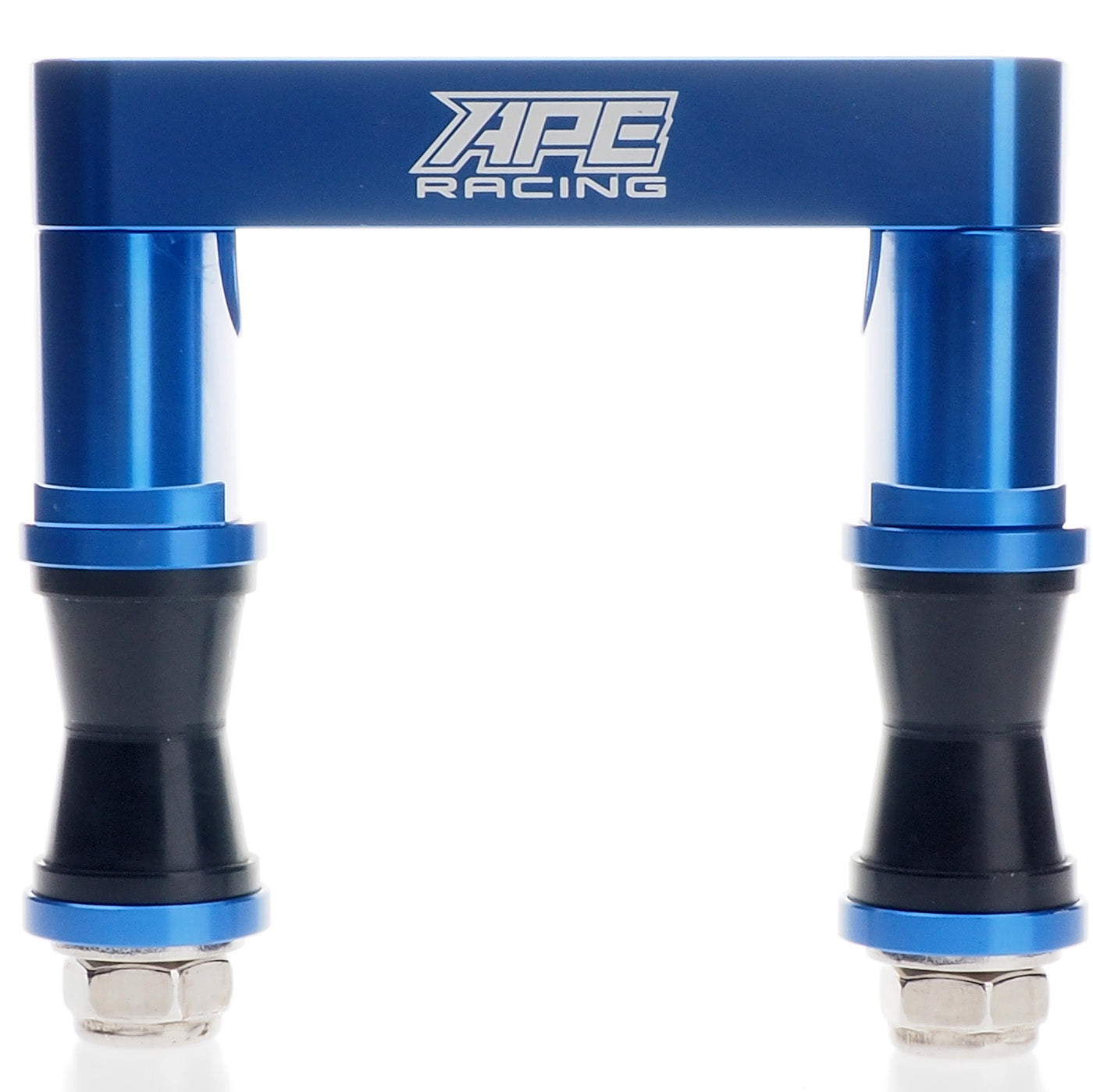 Abrazadera antivibración para manillar Fat Bar de 1-1/8 pulgadas, soporte de vástago de dirección ATV de aluminio CNC, espaciado de pernos de 100 mm para vástagos ATV de repuesto (azul) 