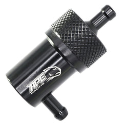 APE RACING 90 Degree Inline Fuel Filter for 1/4" Fuel Line – Billet Aluminum
