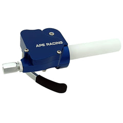 Acelerador de pulgar y giro APE RACING de doble gas para ATV y motocross – Manillar de aluminio macizo de 7/8" (azul)