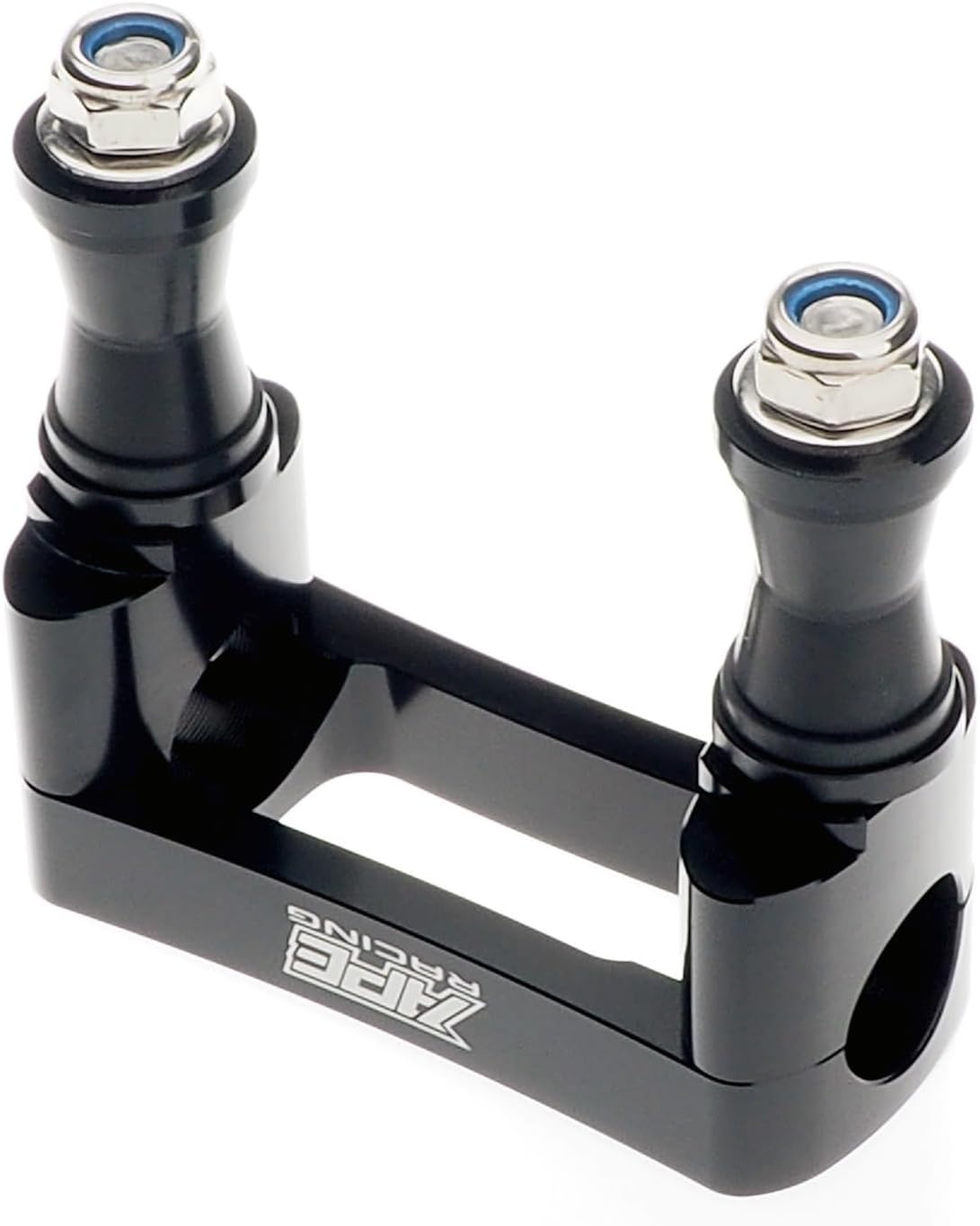 Abrazadera antivibración para manillar Fat Bar de 1-1/8 pulgadas, soporte de vástago de dirección ATV de aluminio CNC, espaciado de pernos de 100 mm para vástagos ATV de repuesto (negro) 