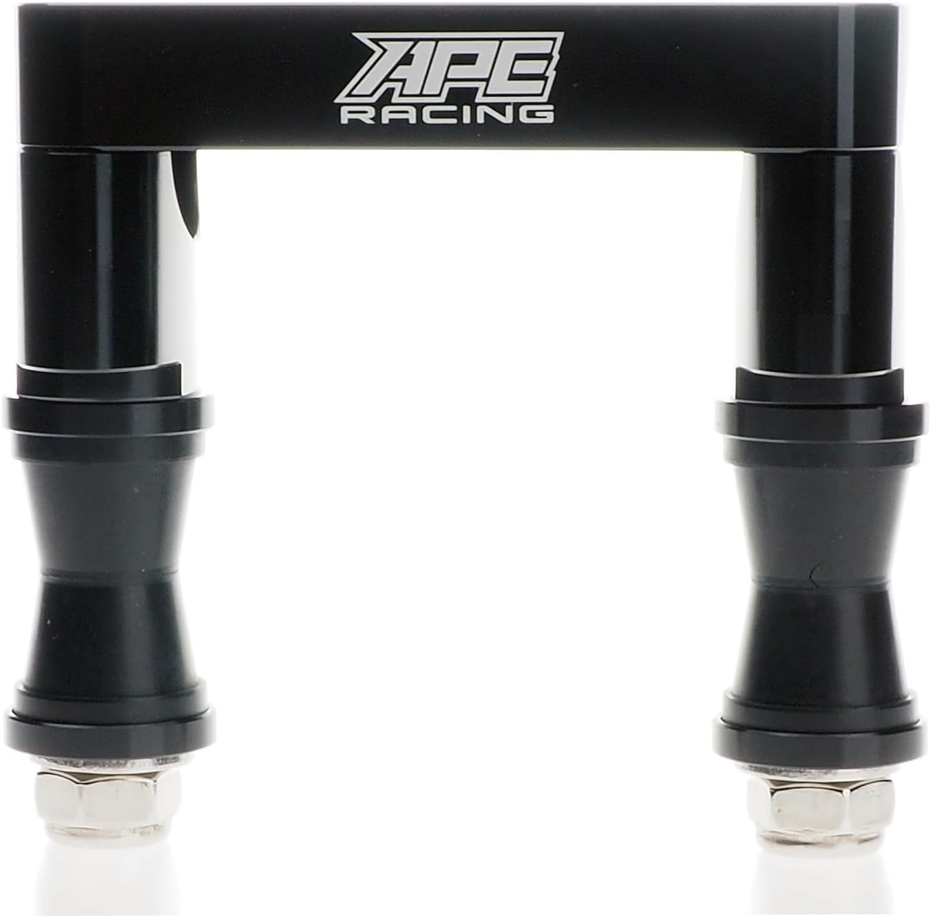 Abrazadera antivibración para manillar Fat Bar de 1-1/8 pulgadas, soporte de vástago de dirección ATV de aluminio CNC, espaciado de pernos de 100 mm para vástagos ATV de repuesto (negro) 