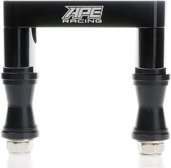 Abrazadera antivibración para manillar Fat Bar de 1-1/8 pulgadas, soporte de vástago de dirección ATV de aluminio CNC, espaciado de pernos de 100 mm para vástagos ATV de repuesto (negro) 