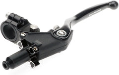 Palanca de embrague universal con percha para vehículos todo terreno y motos de cross, de aluminio forjado, alcance ajustable, color negro 