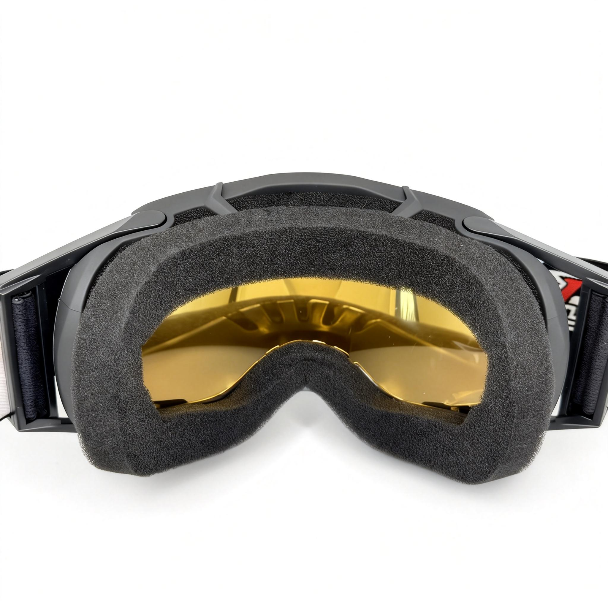 Gafas MX APE RACING: Lentes antivaho WideVision con estabilizadores y protector nasal extraíble