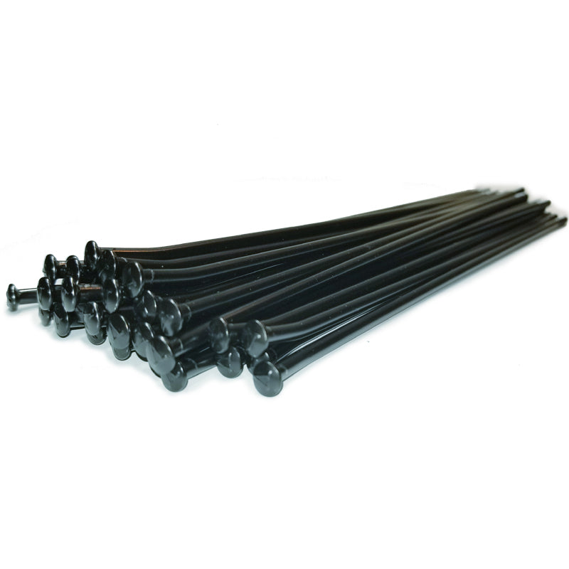 Radios delanteros APE RACING para llanta Honda 21×1.60 (calibre 9, 3 cruces) - Negro