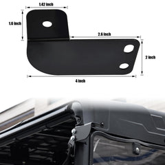Soportes de montaje para luces de marcha atrás traseras APE RACING UTV para Polaris Ranger 2013-2025: soportes LED para jaula antivuelco de techo trasero