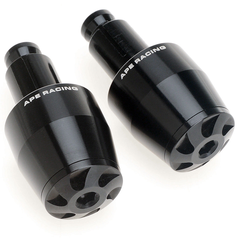 Tapones y pesas universales de aluminio billet para manillar de APE RACING, ideales para cualquier motocicleta, motocross, scooter con manillar hueco.