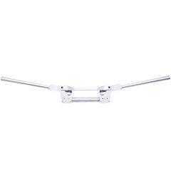 Guidon APE RACING Flex surdimensionné 1-1/8" argenté pour moto enduro, motocross, quad, VTT