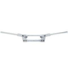 Guidon APE RACING Flex surdimensionné 1-1/8" argenté pour moto enduro, motocross, quad, VTT