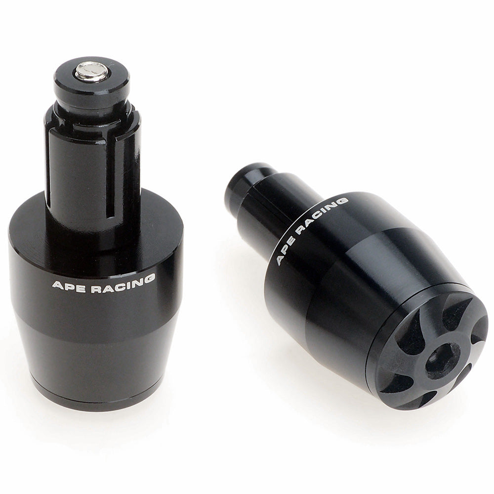 Tapones y pesas universales de aluminio billet para manillar de APE RACING, ideales para cualquier motocicleta, motocross, scooter con manillar hueco.