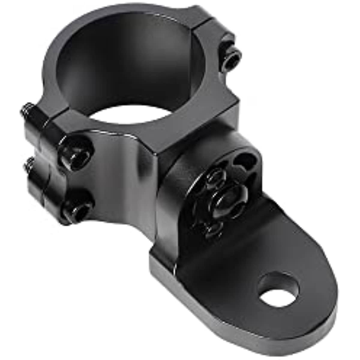 Soporte de bandera y látigo para UTV de aluminio macizo APE RACING: abrazadera ajustable para barras antivuelco de 4,4 a 5 cm, soporte para barra de luces y antena