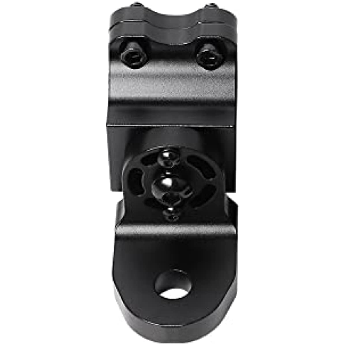 Soporte de bandera y látigo para UTV de aluminio macizo APE RACING: abrazadera ajustable para barras antivuelco de 4,4 a 5 cm, soporte para barra de luces y antena