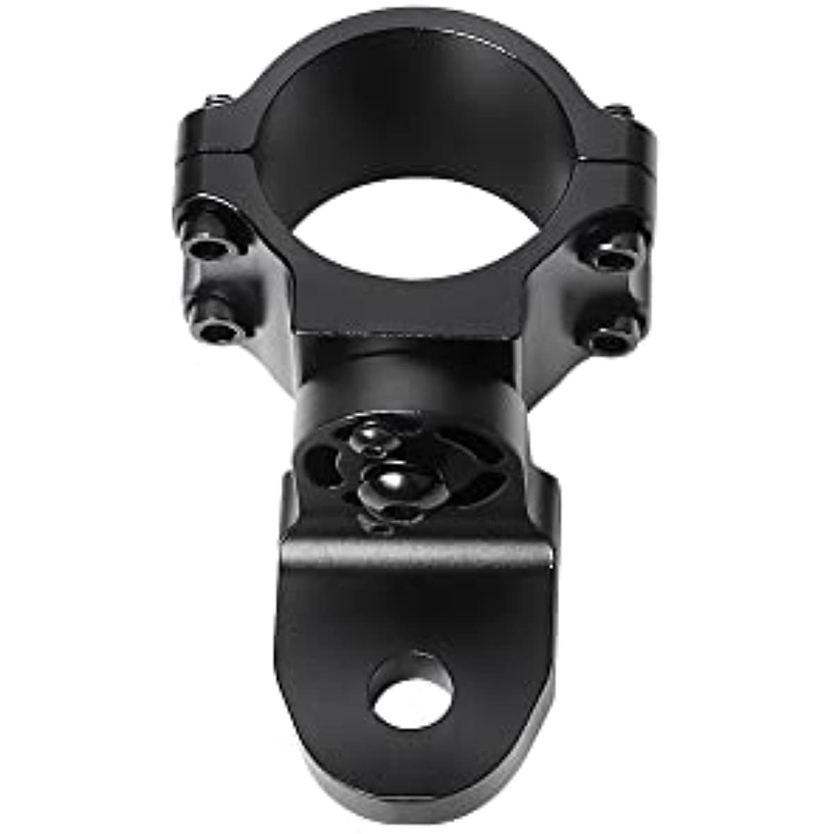 Soporte de bandera y látigo para UTV de aluminio macizo APE RACING: abrazadera ajustable para barras antivuelco de 4,4 a 5 cm, soporte para barra de luces y antena