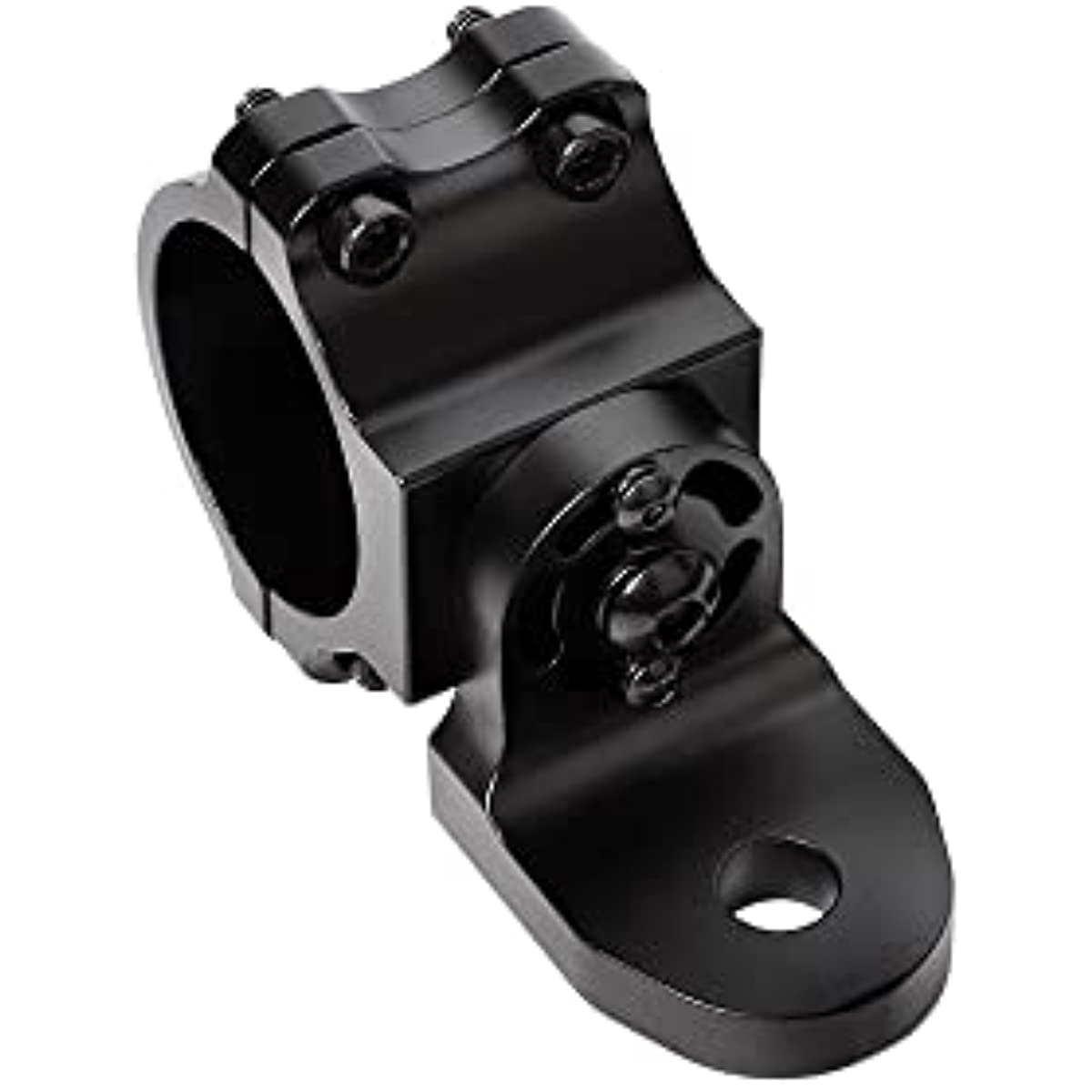 Soporte de bandera y látigo para UTV de aluminio macizo APE RACING: abrazadera ajustable para barras antivuelco de 4,4 a 5 cm, soporte para barra de luces y antena