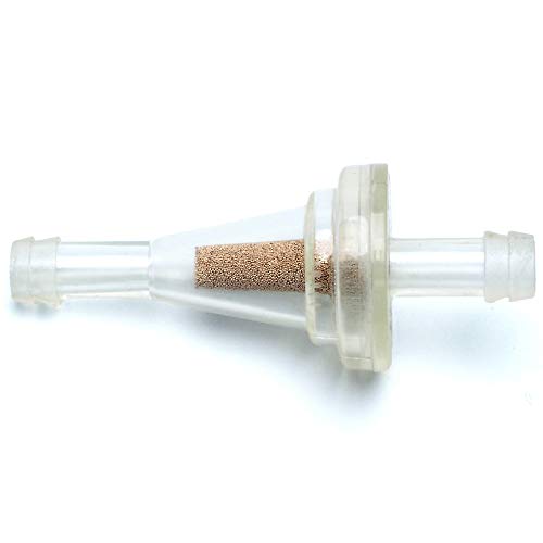 Inline Fuel Filter - APE RACING Small Universal Fuel Filters (Pack of 2) for 1/4 Fuel Line Gas Engine Motorcycle Dirt Bike Scooter ATV Quads