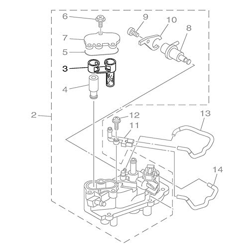 Filtro de combustible de repuesto (paquete de 2) para motores fueraborda Yamaha de 115 a 350 hp. Reemplazar 6CB-24501-01-00 6CB245010100.