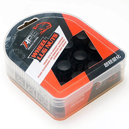 Écrous de roue coniques en aluminium 7075-T6 M10x1,25 mm, tête hexagonale de 17 mm, siège conique à 60° (lot de 16) pour quads et VTT