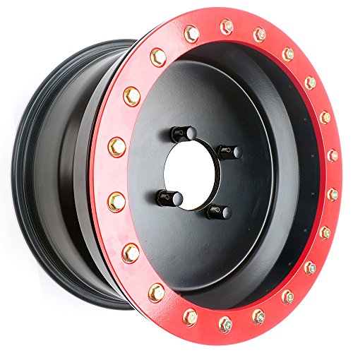 Écrous de roue en aluminium 7075-T6 M10x1,25 mm, tête hexagonale de 17 mm, base plate (lot de 16) pour quads et VTT