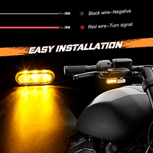 Mini clignotants LED APE RACING pour guidon, feu stop, feu de position, feu arrière chromé 