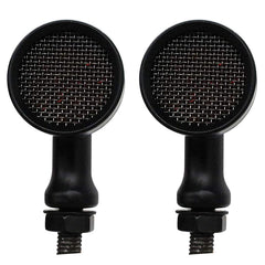 Intermitentes LED vintage de metal para motocicleta APE RACING, luces traseras negras M10