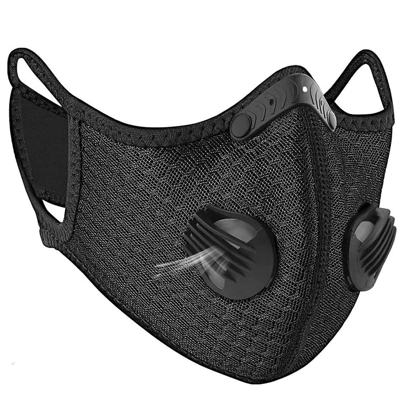Mascarilla deportiva reutilizable con filtros para exteriores (paquete de 2)
