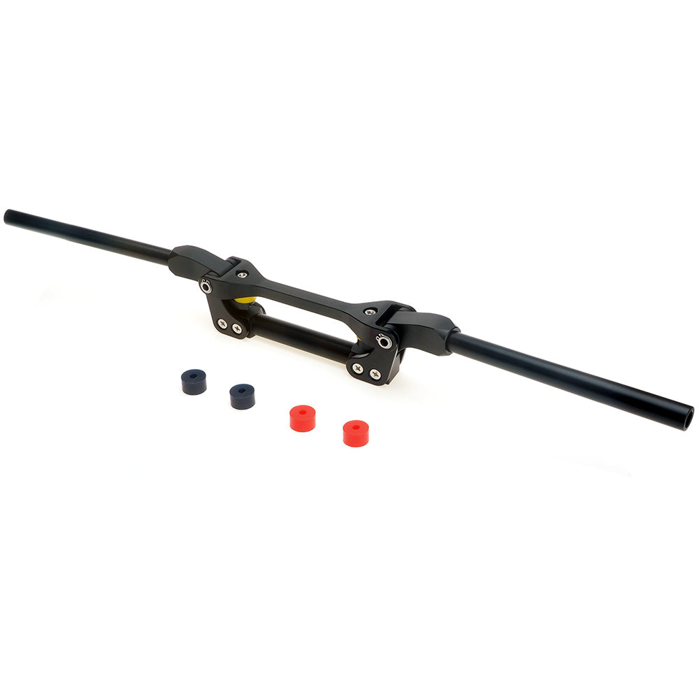Manillar flexible APE RACING de gran tamaño de 1-1/8" negro para enduro, motocross, MX, ATV y quad.