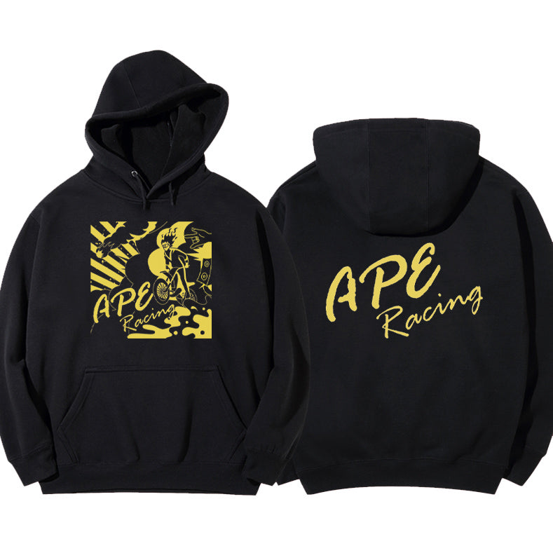 Sudadera con capucha unisex para adultos Edición APE RACING