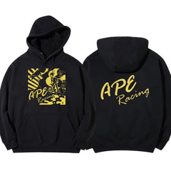 Sudadera con capucha unisex para adultos Edición APE RACING